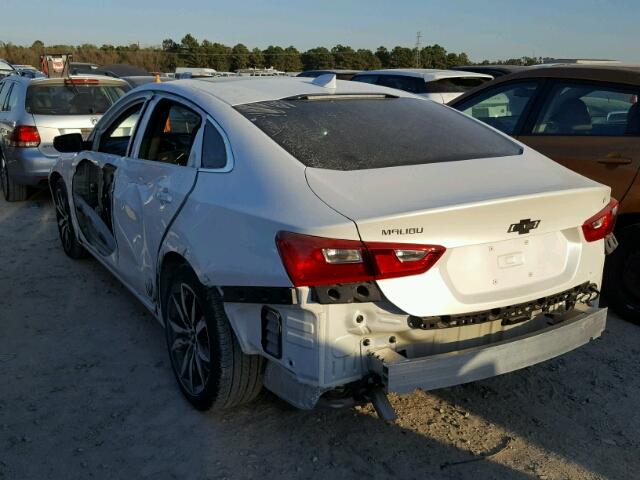 1G1ZE5ST2HF187577 - 2017 CHEVROLET MALIBU LT WHITE photo 3