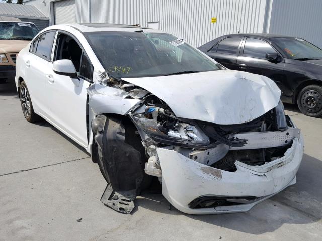 19XFB2F98DE236432 - 2013 HONDA CIVIC EXL WHITE photo 1