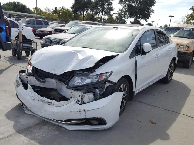 19XFB2F98DE236432 - 2013 HONDA CIVIC EXL WHITE photo 2