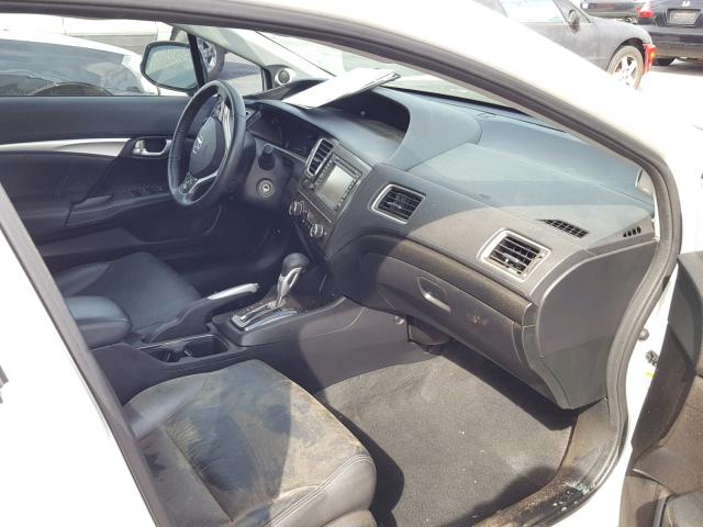 19XFB2F98DE236432 - 2013 HONDA CIVIC EXL WHITE photo 5