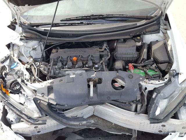 19XFB2F98DE236432 - 2013 HONDA CIVIC EXL WHITE photo 7