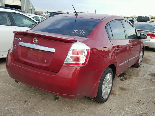 3N1AB6AP0CL698066 - 2012 NISSAN SENTRA 2.0 RED photo 4