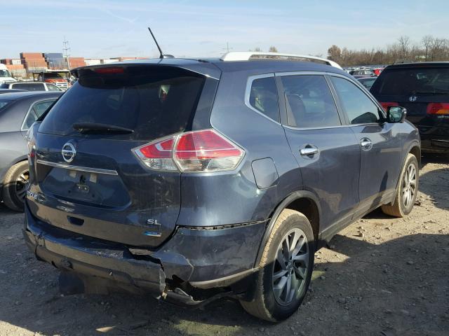 5N1AT2MT5EC852292 - 2014 NISSAN ROGUE S GREEN photo 4