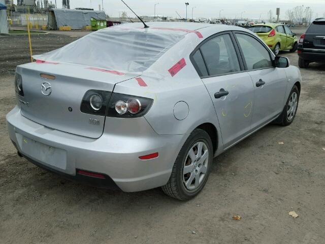 JM1BK32F071656886 - 2007 MAZDA 3 I SILVER photo 4