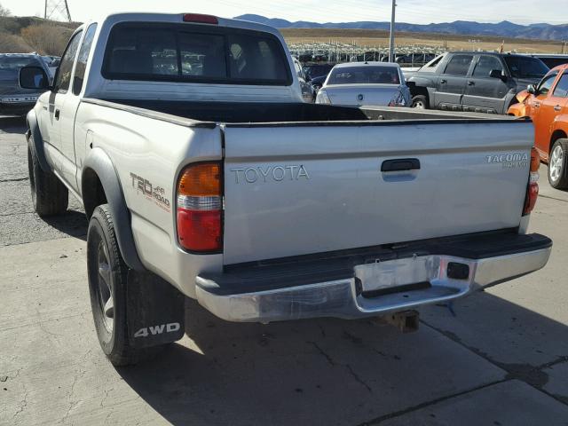 5TEWN72N12Z899127 - 2002 TOYOTA TACOMA XTR SILVER photo 3