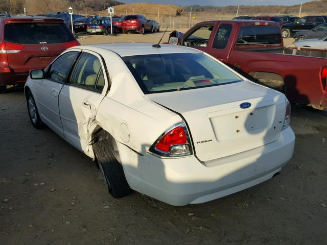 3FAHP07Z88R150281 - 2008 FORD FUSION SE WHITE photo 3