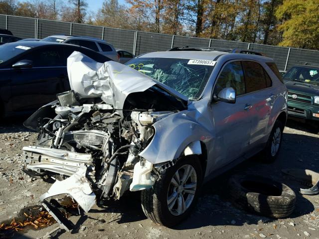 2GNFLGEK7D6380124 - 2013 CHEVROLET EQUINOX LT SILVER photo 2