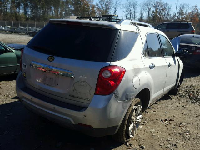 2GNFLGEK7D6380124 - 2013 CHEVROLET EQUINOX LT SILVER photo 4