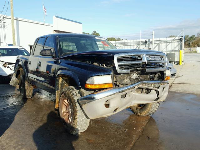 1D7HG48N33S170664 - 2003 DODGE DAKOTA QUA BLUE photo 1