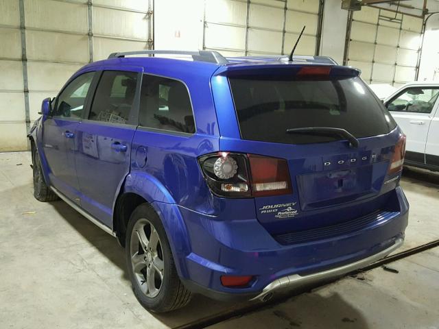 3C4PDDGG0FT671614 - 2015 DODGE JOURNEY CR BLUE photo 3