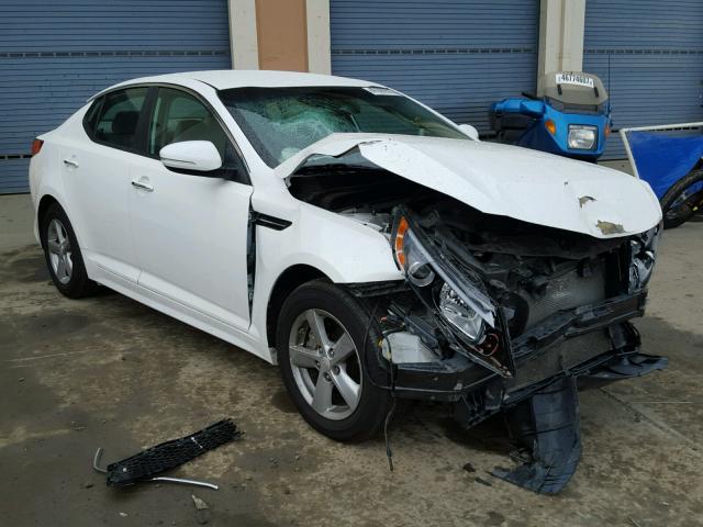 5XXGM4A77EG337793 - 2014 KIA OPTIMA LX WHITE photo 1