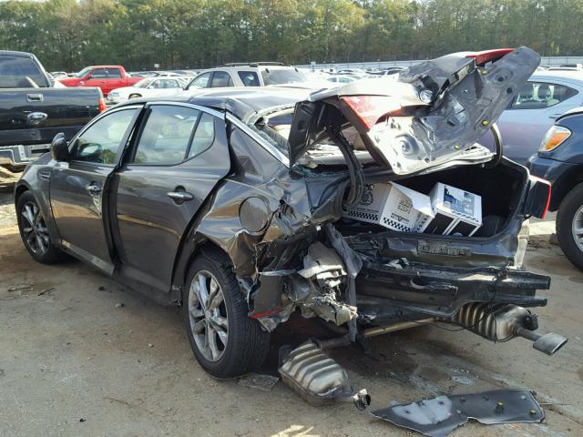 5XXGN4A7XDG176075 - 2013 KIA OPTIMA EX GRAY photo 3