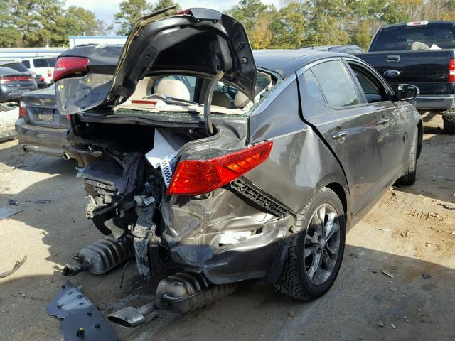 5XXGN4A7XDG176075 - 2013 KIA OPTIMA EX GRAY photo 4