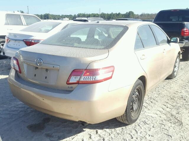 4T1BF3EK9BU212650 - 2011 TOYOTA CAMRY BASE TAN photo 4