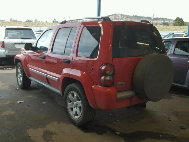 1J4GL58K45W614315 - 2005 JEEP LIBERTY LI RED photo 3