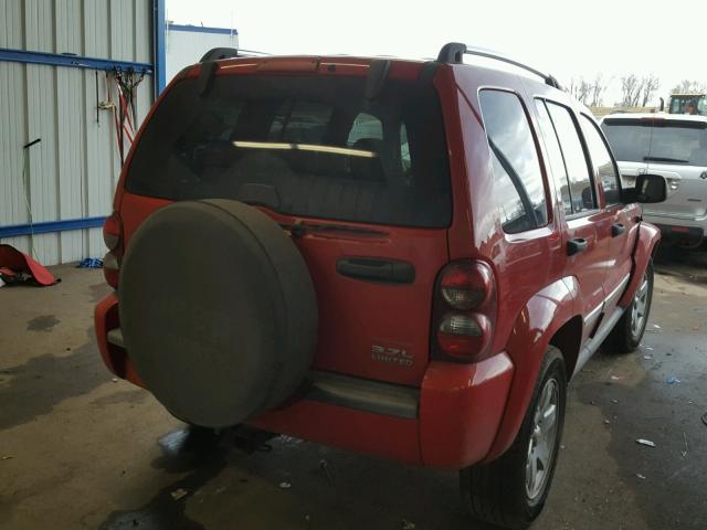 1J4GL58K45W614315 - 2005 JEEP LIBERTY LI RED photo 4