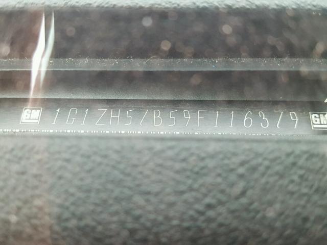 1G1ZH57B59F116379 - 2009 CHEVROLET MALIBU 1LT 银色 照片 10