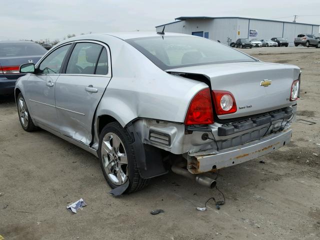 1G1ZH57B59F116379 - 2009 CHEVROLET MALIBU 1LT SILVER photo 3