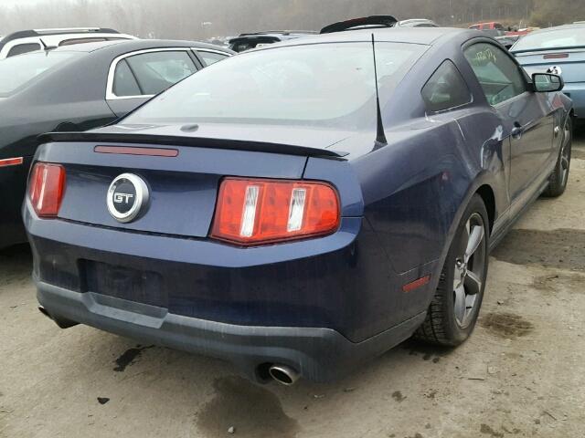 1ZVBP8CF4B5134791 - 2011 FORD MUSTANG GT BLUE photo 4