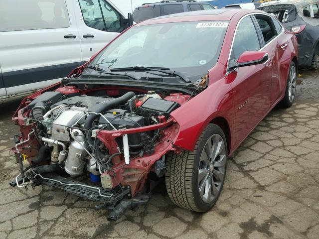 1G1ZH5SXXGF284874 - 2016 CHEVROLET MALIBU PRE RED photo 2