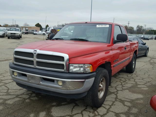 3B7HC13Z9YG105699 - 2000 DODGE RAM 1500 RED photo 2