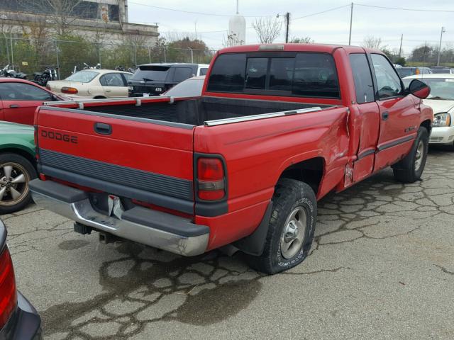 3B7HC13Z9YG105699 - 2000 DODGE RAM 1500 RED photo 4