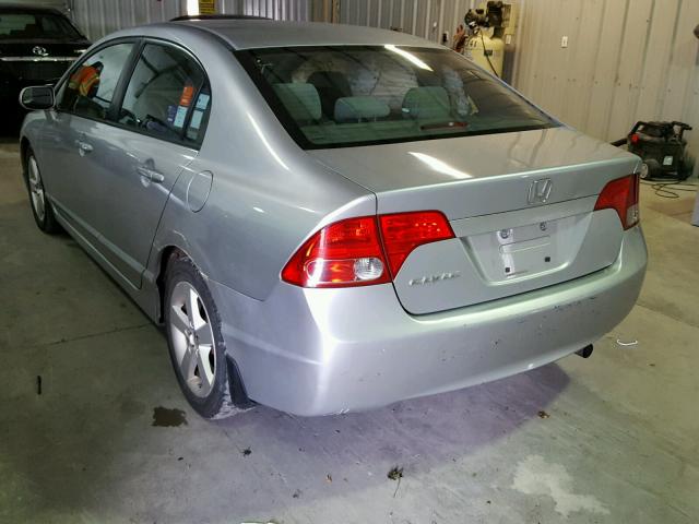 2HGFA16818H351051 - 2008 HONDA CIVIC EX SILVER photo 3