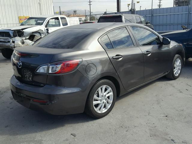 JM1BL1VG1C1506494 - 2012 MAZDA 3 I GRAY photo 4