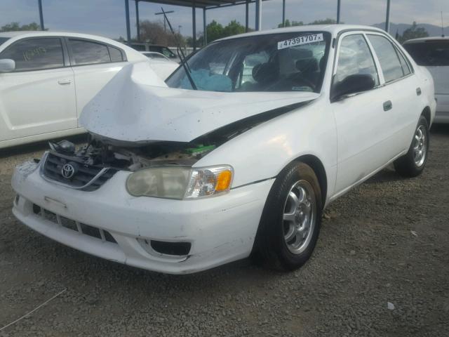 1NXBR12E91Z469851 - 2001 TOYOTA COROLLA CE WHITE photo 2