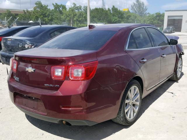 1G11F5SL7FF207250 - 2015 CHEVROLET MALIBU LTZ 栗色 照片 4