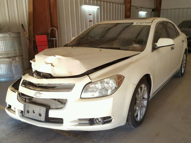 1G1ZE5E78AF203625 - 2010 CHEVROLET MALIBU LTZ WHITE photo 2