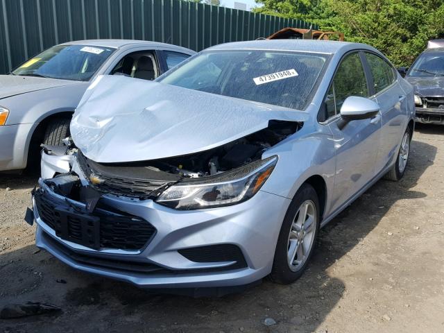 1G1BE5SM4J7131439 - 2018 CHEVROLET CRUZE LT BLUE photo 2