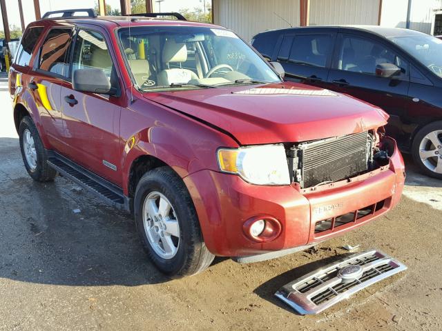 1FMCU03Z28KE37957 - 2008 FORD ESCAPE XLT RED photo 1