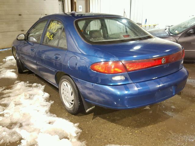 1MEFM13P8WW615350 - 1998 MERCURY TRACER LS BLUE photo 3