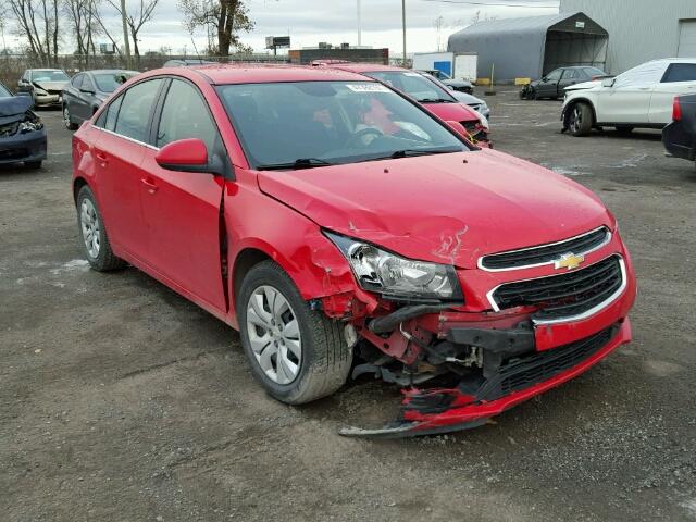 1G1PC5SBXF7136145 - 2015 CHEVROLET CRUZE LT RED photo 1