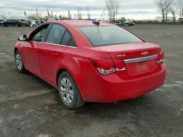 1G1PC5SBXF7136145 - 2015 CHEVROLET CRUZE LT RED photo 3