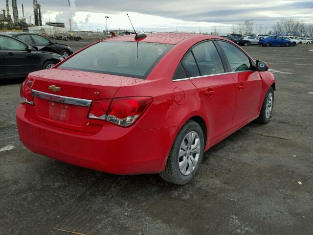 1G1PC5SBXF7136145 - 2015 CHEVROLET CRUZE LT RED photo 4