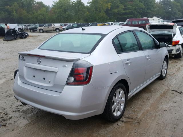 3N1AB6AP2CL730323 - 2012 NISSAN SENTRA 2.0 SILVER photo 4