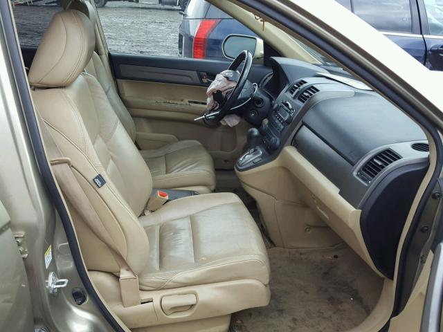 JHLRE48747C026789 - 2007 HONDA CR-V EXL TAN photo 5