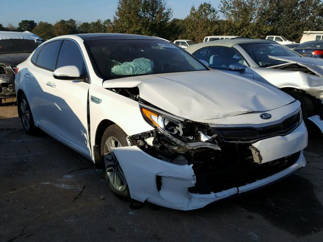 KNAGU4LC6H5007384 - 2017 KIA OPTIMA HYB WHITE photo 1