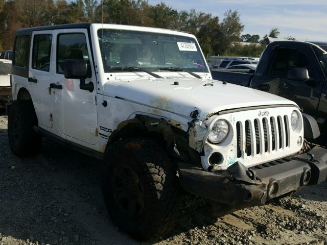 1C4BJWDG4HL576975 - 2017 JEEP WRANGLER U WHITE photo 1