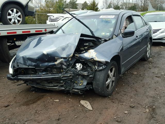 1HGCM56835A070784 - 2005 HONDA ACCORD EX BLUE photo 2