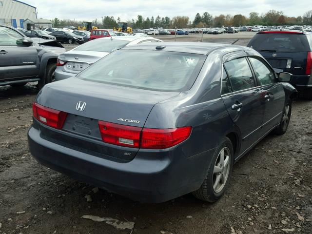 1HGCM56835A070784 - 2005 HONDA ACCORD EX BLUE photo 4