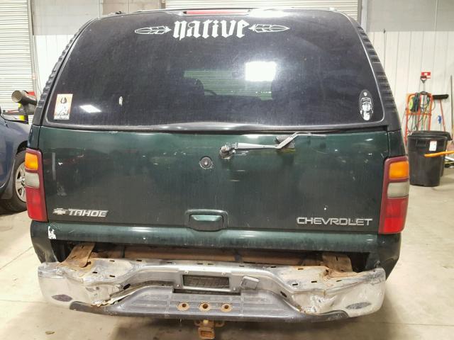 1GNEK13T71J289473 - 2001 CHEVROLET TAHOE K150 GREEN photo 9