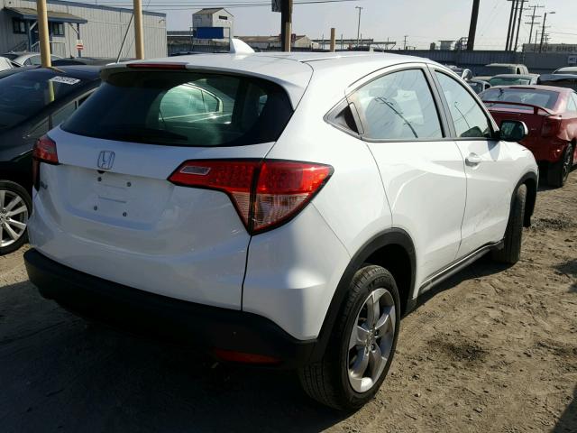 3CZRU5H34HM720833 - 2017 HONDA HR-V LX WHITE photo 4