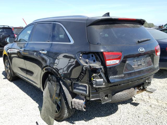 5XYPK4A57GG167549 - 2016 KIA SORENTO SX BLACK photo 3