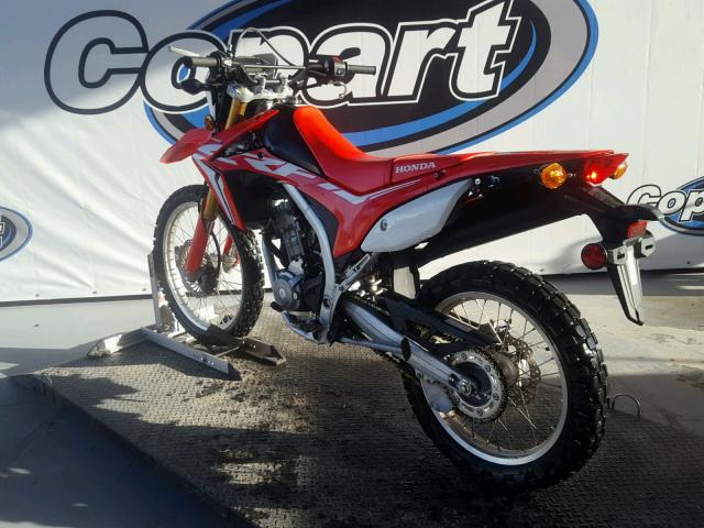 MLHMD4417H5000606 - 2017 HONDA CRF250 L RED photo 3