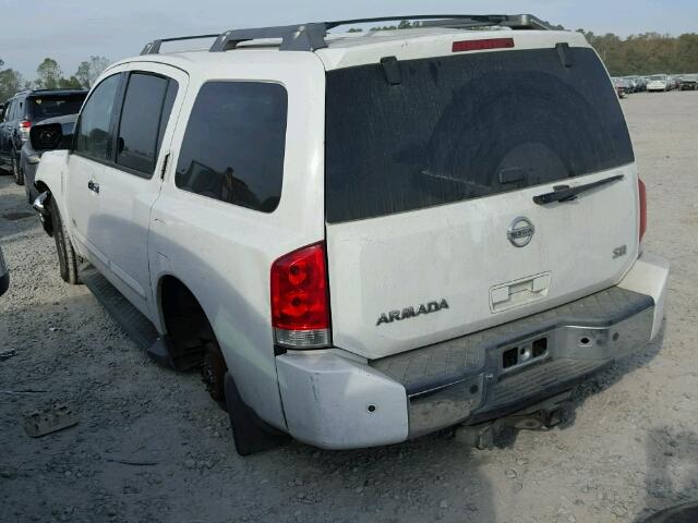 5N1AA08A86N723746 - 2006 NISSAN ARMADA SE WHITE photo 3