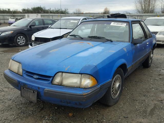 1FABP40A2JF311342 - 1988 FORD MUSTANG LX BLUE photo 2