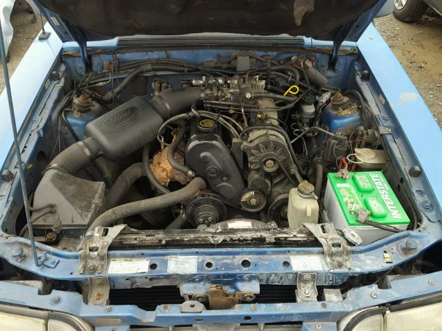 1FABP40A2JF311342 - 1988 FORD MUSTANG LX BLUE photo 7